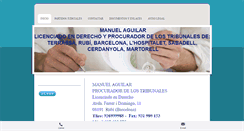 Desktop Screenshot of aguilarprocurador.es