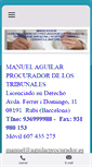 Mobile Screenshot of aguilarprocurador.es
