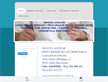 Tablet Screenshot of aguilarprocurador.es